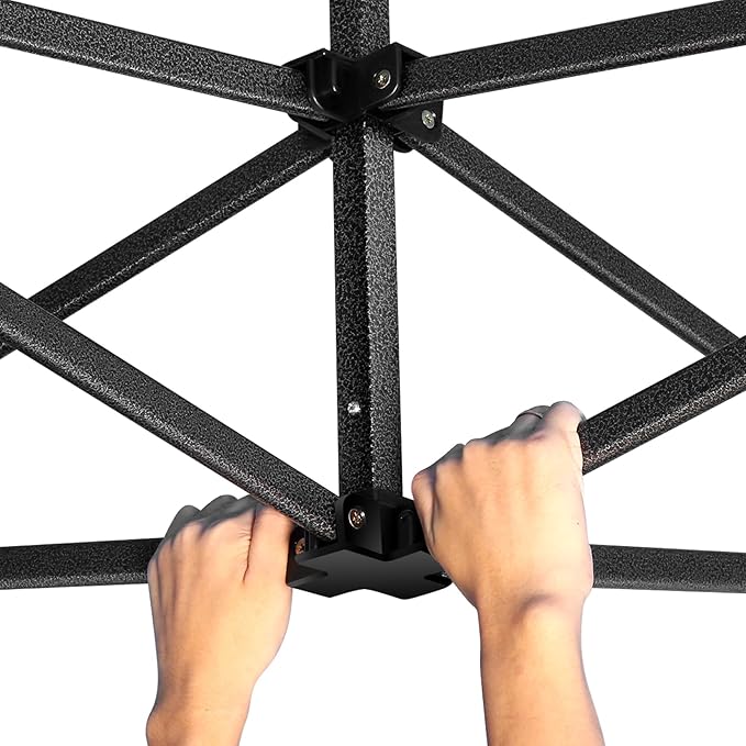 COBIZI 10x10 Pop Up Canopy Tent 10x10 Easy up Canopy, Heavy Duty Outdoor Canopy UPF 50+ All Weather Waterproof Instant Party Tents for Parties Gazebo with Handbag, Navy Blue(Windproof Upgraded)