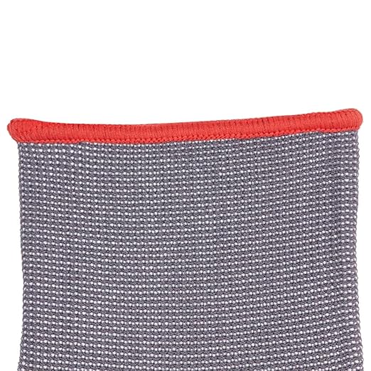 Amazon Basics Micro-Foam Nitrile Coated Work Gloves, Nylon Liner Fiber, Touch Screen, Grey, Size 9/L, 12 Pairs