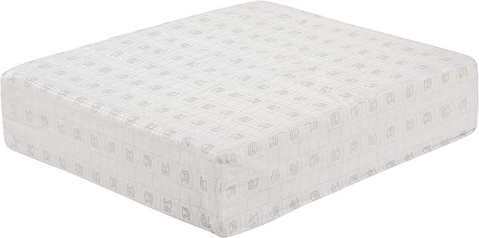 Classic Accessories Montlake FadeSafe Water-Resistant 21 x 20 x 4 Inch Wide Back Patio Quilted Lounge Cushion, Chamomile