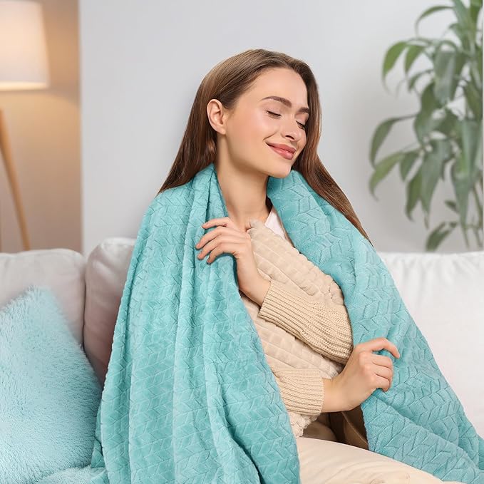 Birthday Gifts for Women, Gift Baskets for Women, Relaxing Spa Gifts Care Package with Luxury Flannel Blanket, Light-Up Rose Flower, Unique Mothers Day Gifts for Mom, Wife, Grandma, Sister, Friends