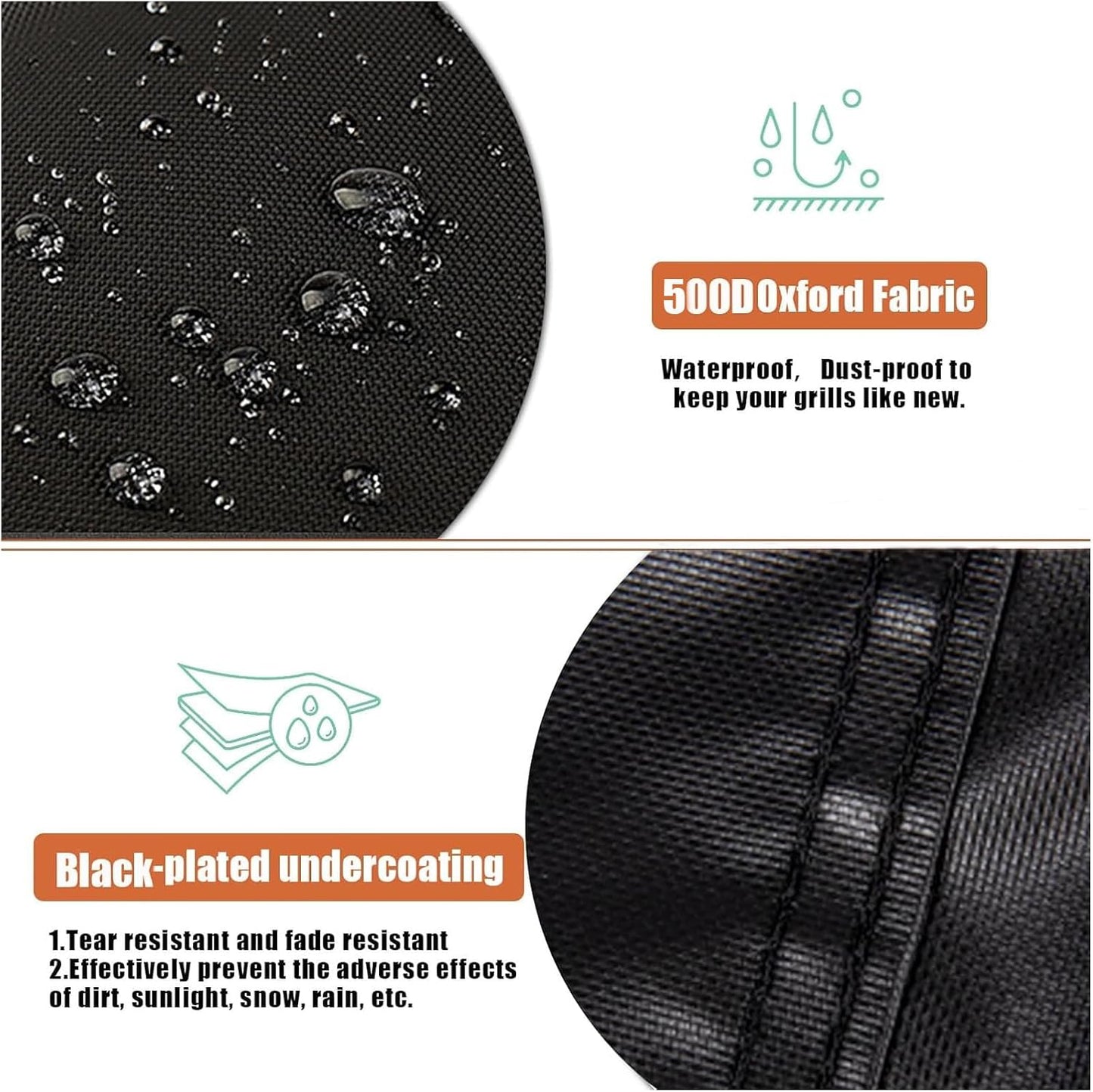 Grill Cover for Recteq RT-B380 & RT-B380X Bullseye Deluxe, Waterproof Outdoor Covers for Electric Pellet Smoker Grill, BBQ - 22.5" D x 38" W x 41" H