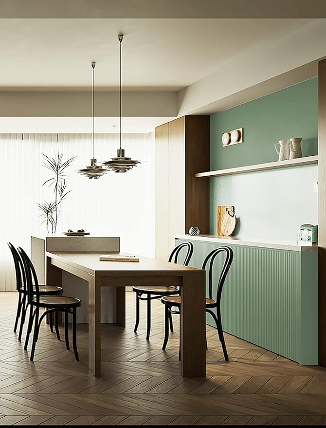 Dimoon 236''x17.7'' Cyan Peel and Stick Wallpaper Contact Paper Modern Self Adhesive Wall Paper Removable Renter Friendly Textured Solid Color Shelf Cabinet Vinyl Roll (236''x17.7'',Peppermint)