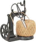 Sungmor Cast Iron Twine Holder and Scissors Set, Vintage Jute Twine Garden String Holder, Decorative Twine Dispenser with Cutter for Crafting, Gardening, Gift Wrapping, Sewing Machine Shape