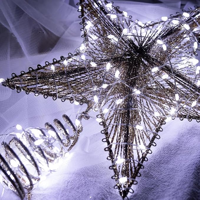 Fairy Lights Plug in,66FT 400 LEDs Waterproof String Lights,Twinkle Light with Remote for Outdoor Indoor Christmas Wedding Birthday Garden Party Decorations,2 Inch Space,Cool White