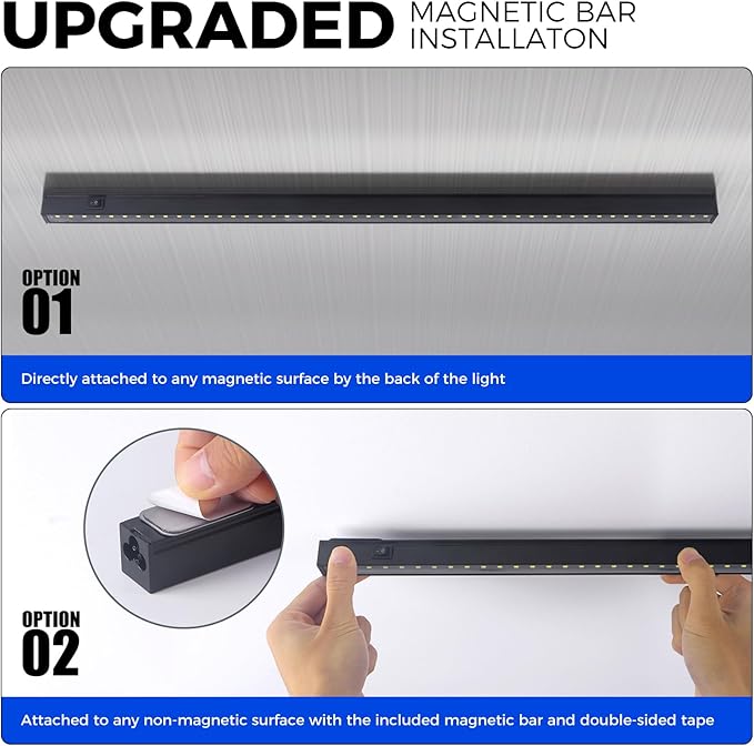 Barrina T5 Grow Lights for Indoor Plants, 2FT 5000K Full Spectrum LED Grow Light with Black Cover, T5 Grow Light Strip, Under Cabinet Plant Light with Switch Cord, Linkable, Plug and Play, 4 Packs