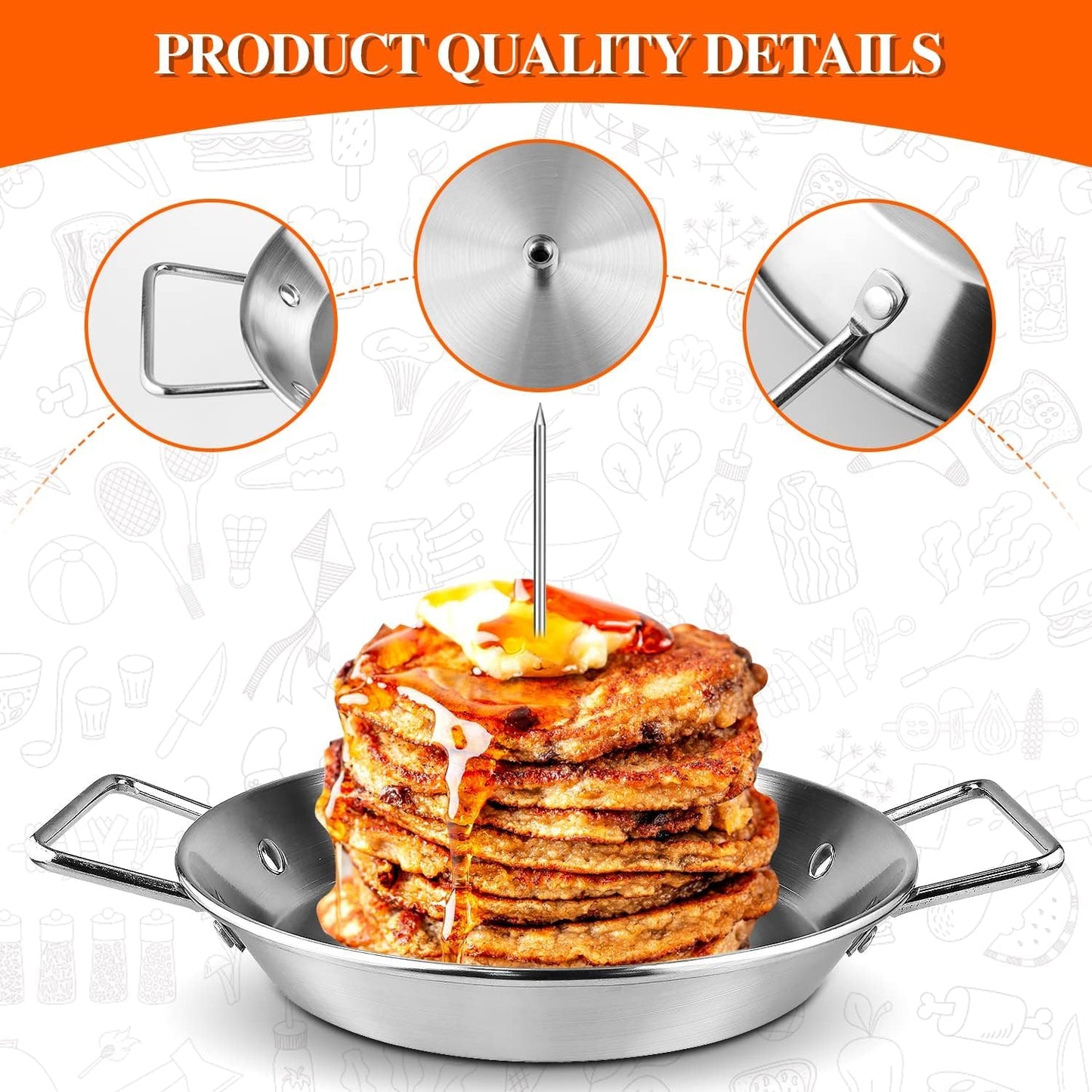 Al Pastor Skewer for Grill, 304 Stainless Steel Vertical BBQ Stand with 3 Removable Spikes (8"/10"/12") - Heavy-Duty Shawarma Rotisserie for Tacos, Gyros, Kebabs, Smoker Oven