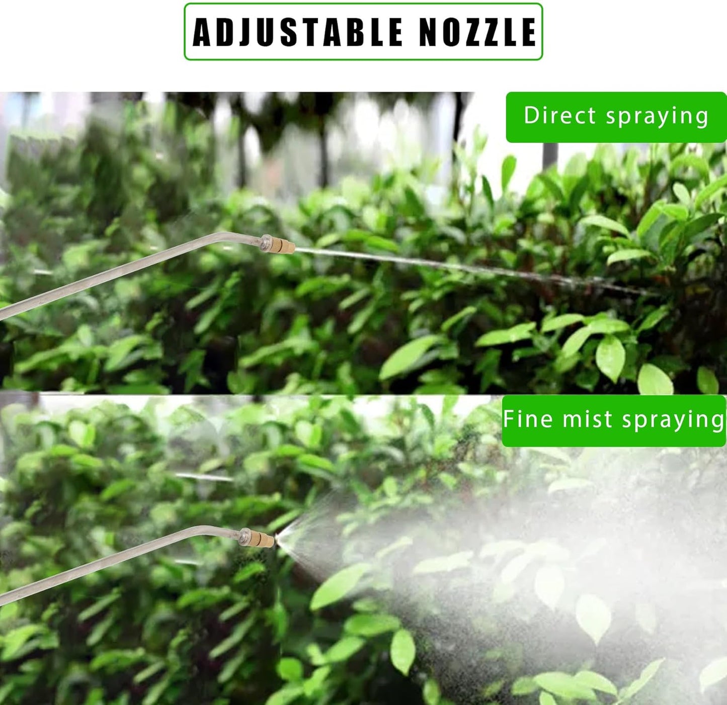 1.5 Gallon Stainless Steel Sprayer Hand Pump Sprayer with Pressure Gauge Safety Valve Adjustable Nozzle for Gardening Lawn and Cleaning