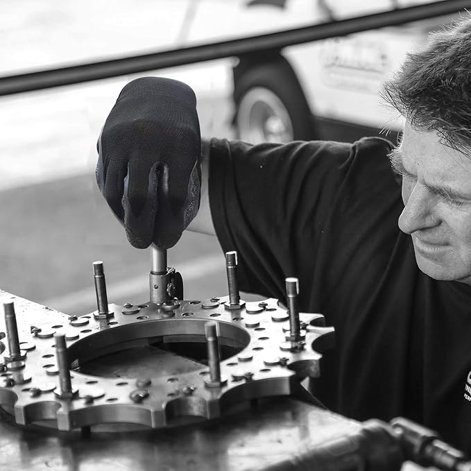 Evridwear Crinkle Latex Rubber Hand Coated Safety Work Gloves for Men Women General Multi Use Construction Warehouse Gardening Assembly Landscaping (S-Size) 12 Pairs Pack