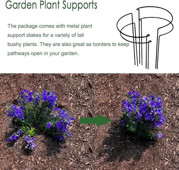 FORTUNO High Round Galvanized Raised Garden Bed Kit Box Dia 3 x H 1.5Ft (2 Pack) Metal Outdoor Flower Bed Steel Patio Ground Planter for Planting Vegetables and Herb, Silver