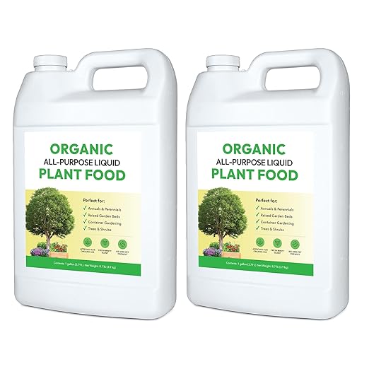 FOOP Organic All-Purpose Liquid Plant Food - Use on All Outdoor Plants: Flower Beds, Vegetable Gardens, Container Gardening | Concentrated Liquid Fertilizer (1 Gallon, 2 Pack, Mixes to 256 Gallons)
