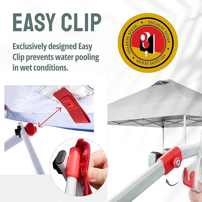 CROWN SHADES 10x10 Pop Up Canopy with 1 Side Wall - Beach Tent with One Push Setup - Outdoor Sun Shade for Events, Parties, Camping - Gazebo with STO-N-Go Cover Bag (Yellow)