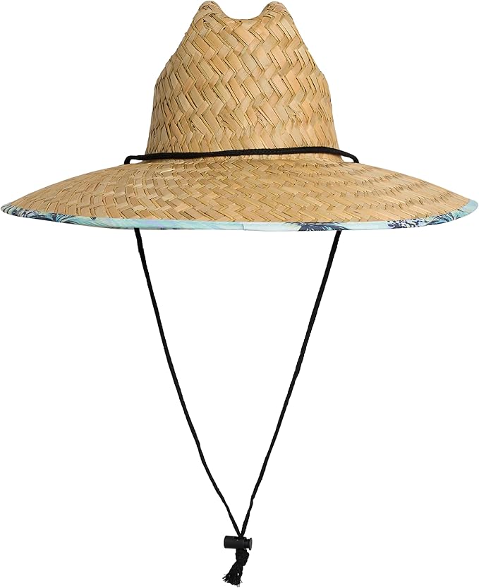 Quiksilver Men's Wide Brim Outdoor Lifeguard Straw Sun Hat
