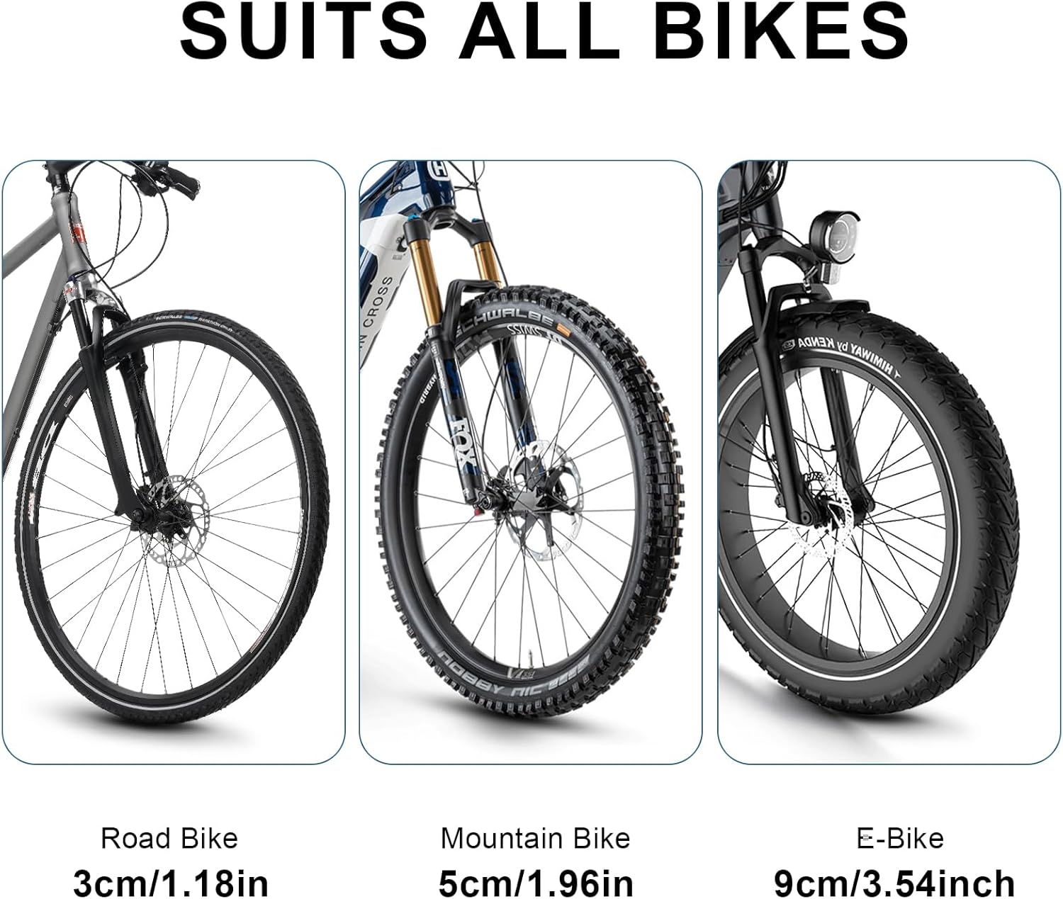 QAQ Swivel Bike Wall Mount, Vertical Bike Rack Garage Holds Up to 66lbs, Bike Hooks for Garage Space-Saving, Easy to Install - 2 Pack