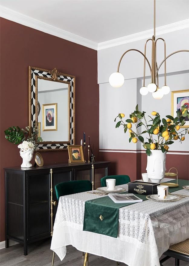 Dimoon 236''x17.7'' Red Peel and Stick Wallpaper Contact Paper Modern Self Adhesive Wall Paper Removable Renter Friendly Textured Solid Color Shelf Cabinet Vinyl Roll (236''x17.7'',Bordeaux Red)