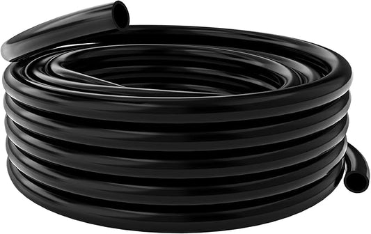 Alpine Corporation 100 Ft. PVC Tubing with 3/4" Inside Diameter for Ponds and Fountains, Black