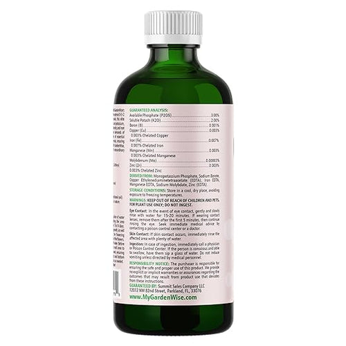 0-3-2 Giant Bloom: Orchid Bloom Enhancer - Orchid Bloom Booster - Orchid Food Fertilizer Concentrate - Chelated Nutrients for Healthy Flower & Reblooms (16 OZ)