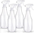 Plastic Spray Bottles Empty Spray Bottle 28.4oz Heavy Duty Spraying Bottles Mist/Stream Water Bottle for Cleaning Solutions, Plants, Pet, Essential Oils, Hair (Clear4)