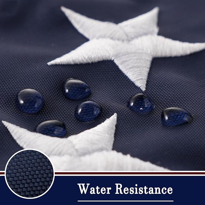 AZCOVER American Flag 10x15 FT Us Flag for Outside 100% in USA Heavy Duty Nylon American Flags for Outdoor with Embroidered Stars Sewn Stipes and Brass Grommets All Weather Lasting United States Flag