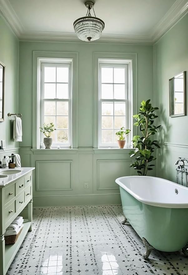 Dimoon 394''x17.7'' Green Peel and Stick Wallpaper Contact Paper Modern Self Adhesive Wall Paper Removable Renter Friendly Textured Solid Color Shelf Cabinet Vinyl Roll (394''x17.7'',Light Green)