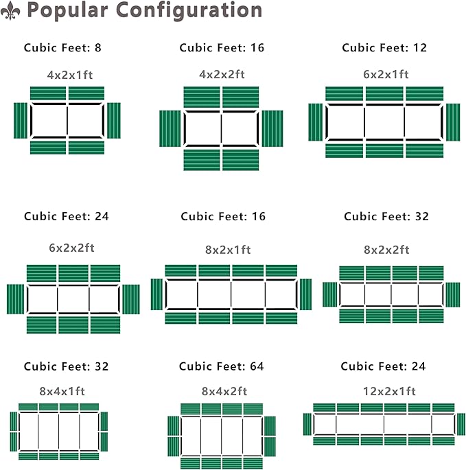 EKX 8x2x2FT Galvanized Raised Garden Bed, Raised Garden Bed Kit-Metal Planter Box Outdoor,Planting for Vegetables, Fruits,Herbs, Flowers-Slive