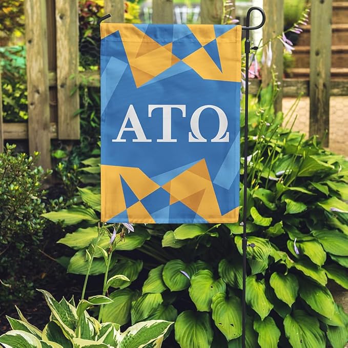 Alpha Tau Omega Licensed Flag Garden 12x19 inches Flag Banner Yard Decor Outdoor Decoration (Alpha Tau Omega #7)