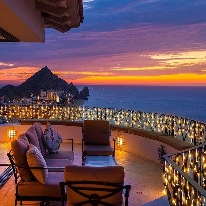 Christmas Icicle Lights Outdoor, 640 LED 66FT Icicle Lights for Outside with 8 Modes Timers, Waterproof Plug in Connectable Christmas Light for House Yard Patio Eave Wedding Decorations, Warm White