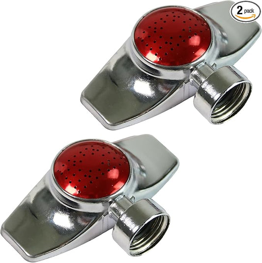 Chapin 6-9489: Rectangular Pattern Spot Sprinkler 2 Pack, 360 Degree Sprinkler Head for Small Gardens and Lawns, Up to 30-Feet Coverage Area, Lawn Sprinkler, Small Area Yards and Garden Watering, Red