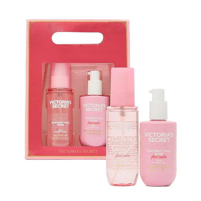 Victoria's Secret 2 Piece Body Care Holiday Gift Set, Coconut Milk Rose