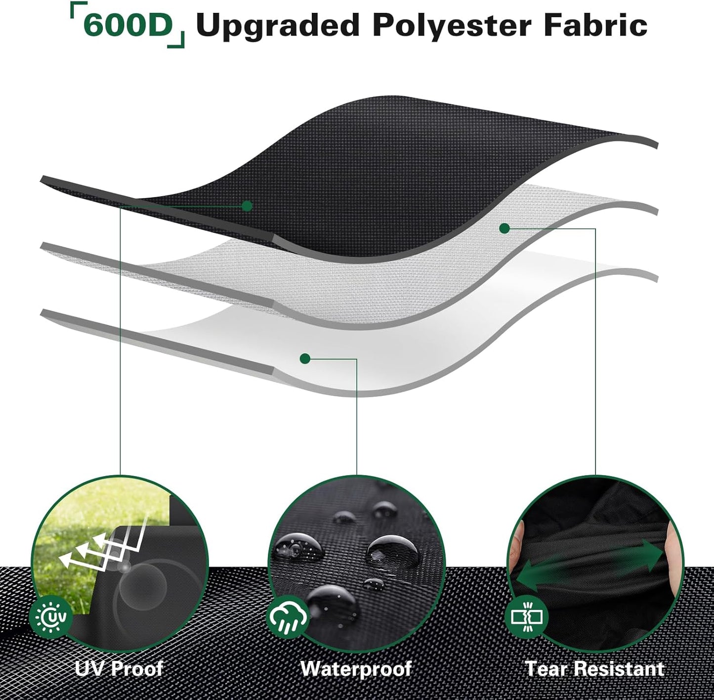 8080 Grill Cover Fits for Char-Griller Duo 5050 Double Play 5650 Charcoal Grill, Expandable Gas Grill Cover 600D Heavy Duty BBQ Cover Fits for Char-Griller 3-Burner Dual Fuel Outdoor Grill