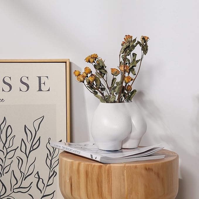 FROZZUR Lower Body Pot, Female Body Shaped Flower Planter with Drainage Holes, Resin Plant Pot, Sculpture Christmas Decor, Modern Boho Cute Chic Butt Planter for Indoor or Outdoor Plants