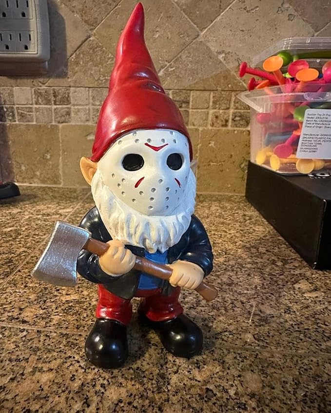 Garden Gnomes Halloween Decorations Gift Christmas Gnome Home Decor Gnome Statue Holding Axe