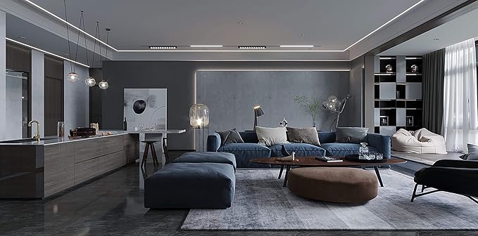 Dimoon 236''x17.7'' Grey Peel and Stick Wallpaper Contact Paper Modern Self Adhesive Wall Paper Removable Renter Friendly Textured Solid Color Shelf Cabinet Vinyl Roll (236''x17.7'',Dark Grey)