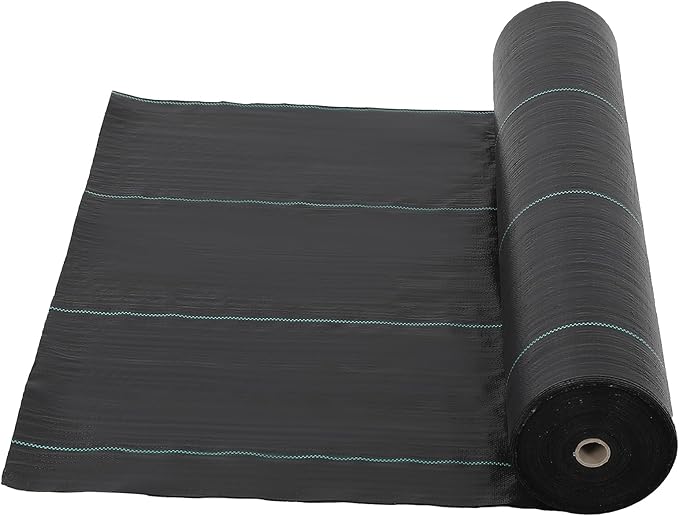 6.5 Ft x 300 Ft Heavy Duty Weed Barrier Landscape Fabric, 3Oz Professional Grade Weed Barrier Fabric for Gardening, Erosion Control & Construction, Durable Polypropylene Ground Cover