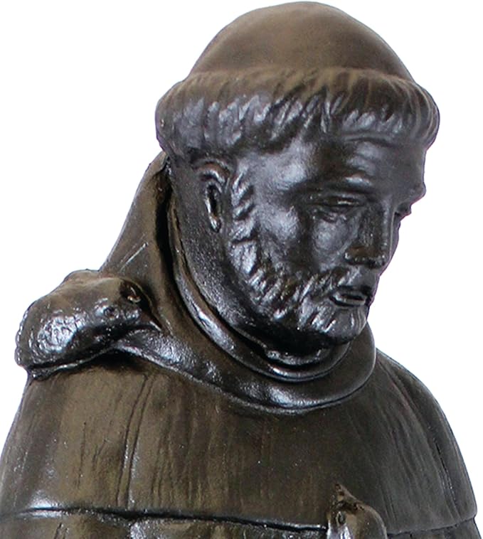 Emsco Group 92230 29" Saint Francis Garden Statue, Bronze