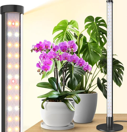 Barrina T10 Vertical Grow Light, 20W 2FT Desk LED Plant Light, Hanging and Standing, Table Top Full Spectrum Grow Lights for Indoor Plants with Stand and On/Off Switch, Ideal for Plants Growth