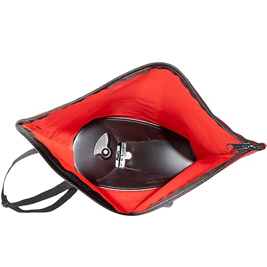 EarthWay 2750 25lb Nylon Bag Seeder/Spread with Comfortable Cross Shoulder Strap, Red with Accurate Placement with Side Spread Control and Spring Close Shutoff