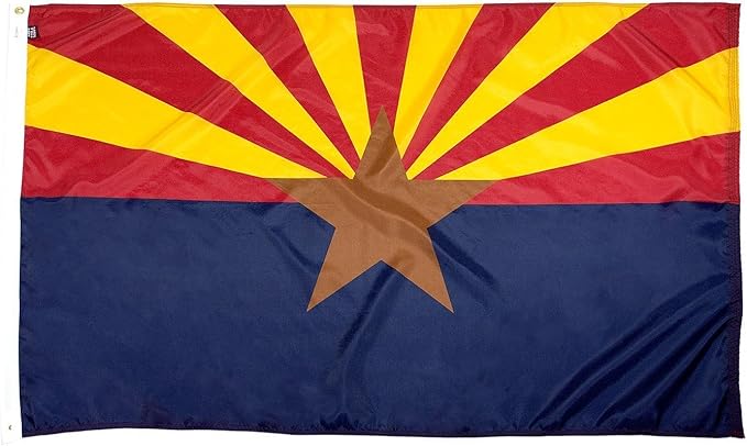 FlagSource Arizona Nylon State Flag, Made in the USA, 5x8'