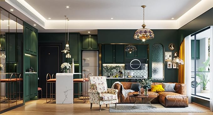 Dimoon 236''x17.7'' Dark Green Peel and Stick Wallpaper Contact Paper Modern Self Adhesive Wall Paper Removable Renter Friendly Textured Solid Color Cabinet Vinyl Roll (236''x17.7'',Emerald Dark)