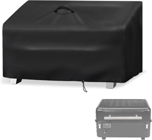 Grill Cover for Traeger TFT18KLD Ranger, Waterproof Dustproof Tabletop Grill Smoker Cover- 20x21x13 in, Black