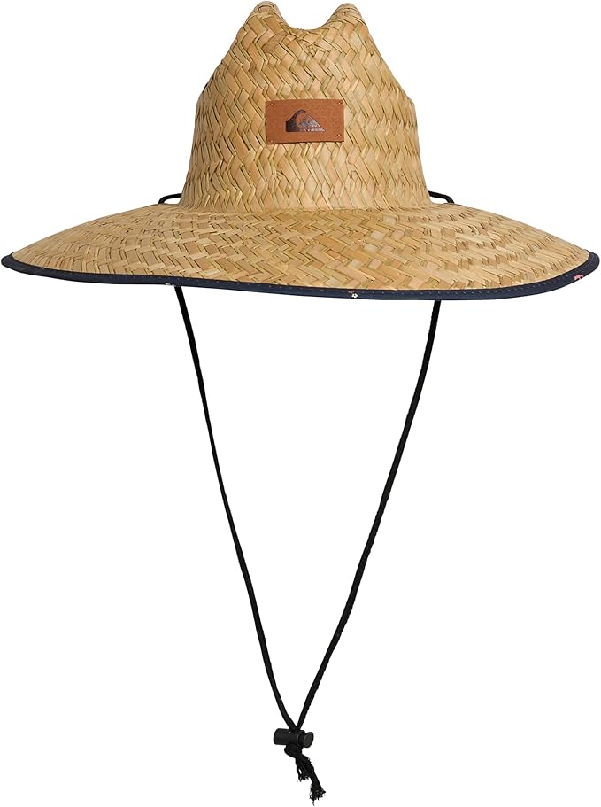 Quiksilver Men's Wide Brim Outdoor Lifeguard Straw Sun Hat