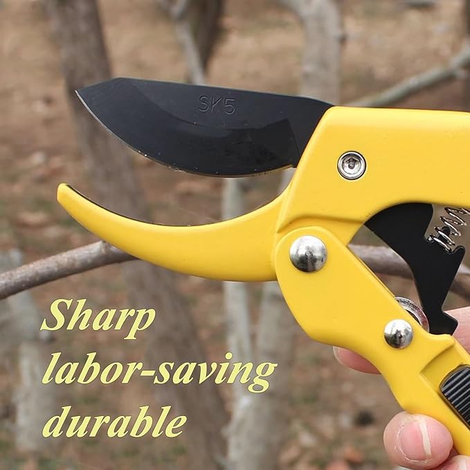 Garden clippers, premium Germany pruners, Work 3 times easier, professional pruning shears, cutting rose, flower, hedge, stem, tree, Sharp gardening scissors, Arthritis weak hand snips (Japanese, 1)