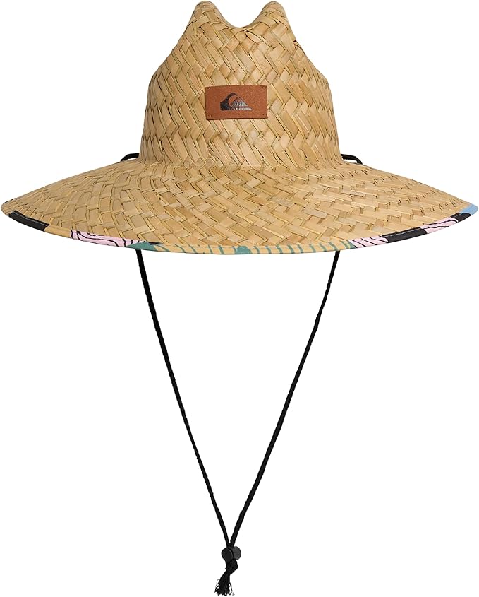 Quiksilver Men's Wide Brim Outdoor Lifeguard Straw Sun Hat