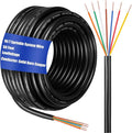 Hoolerry Solid Sprinkler System Wire 18 Gauge Irrigation Wire with UV Resistant PVC Jacket Sprinkler Cable for Underground Irrigation Field Central Control System 30v Ul Listed(18/7, 50 Ft)
