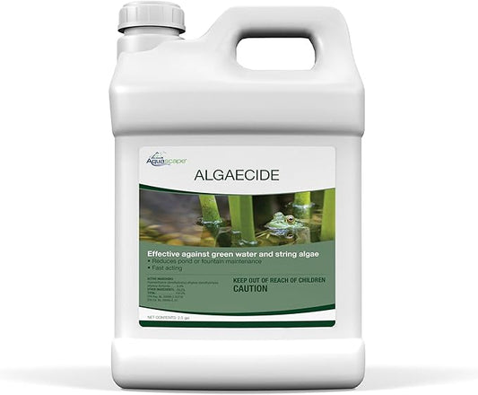 Aquascape Algaecide for Ponds, Waterfalls, and Fountains – Large-Scale Algae Control, 2.5 Gallons / 9.46 L, 96053