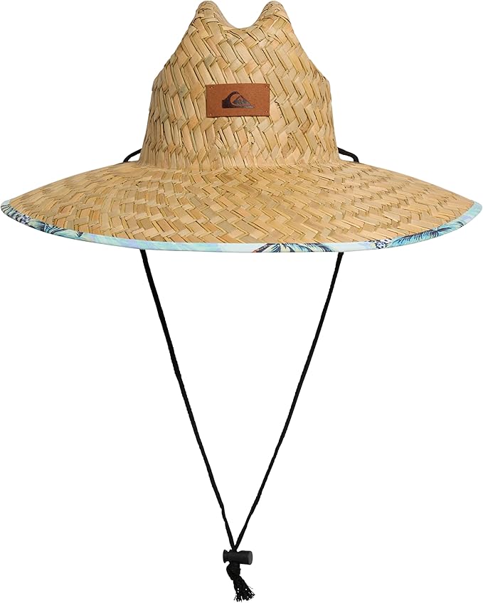 Quiksilver Men's Wide Brim Outdoor Lifeguard Straw Sun Hat
