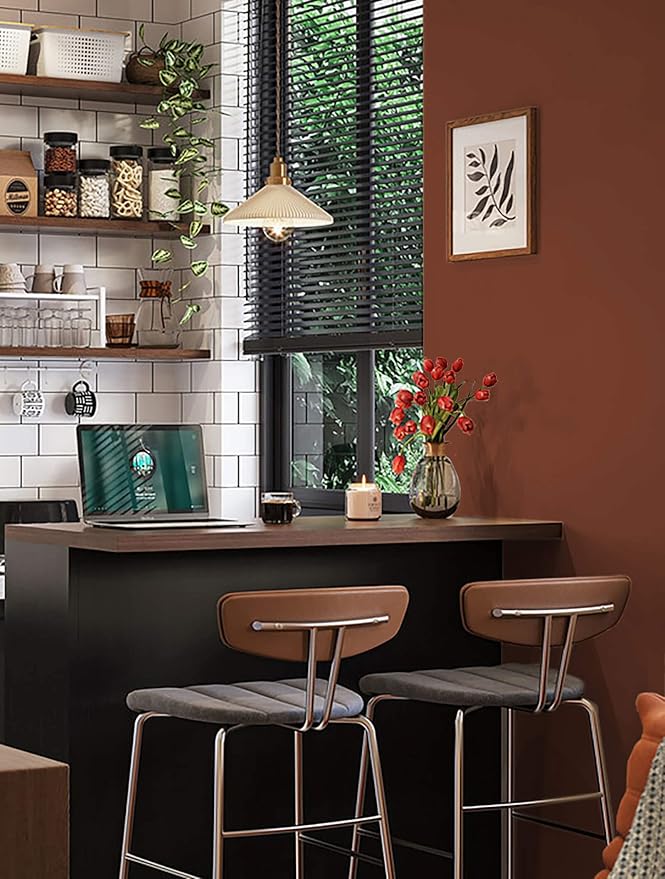 Dimoon 236''x17.7'' Orange Peel and Stick Wallpaper Contact Paper Modern Self Adhesive Wall Paper Removable Renter Friendly Textured Solid Color Shelf Cabinet Vinyl Roll (236''x17.7'',Vermilion)