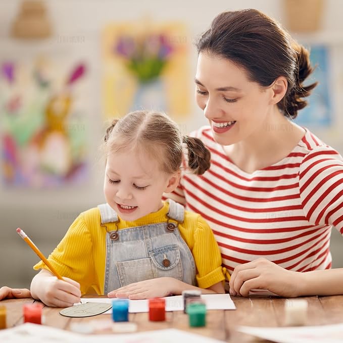 AUEAR, 48 Pack Fairy Door Miniature Wooden Garden Doors Windows Unfinished Window Accessories Unpainted Mini House DIY Craft for Wall Home Party Decoration (Style B)