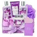 Christmas Gifts for Women - 9 Pcs Lavender Luxury Bath and Body Gift Basket Set Spa Gift Basket Set for Women, Gift Baskets | Perfect Valentine's, Birthday, Mothers Day Gift Set for Mom All Occasion
