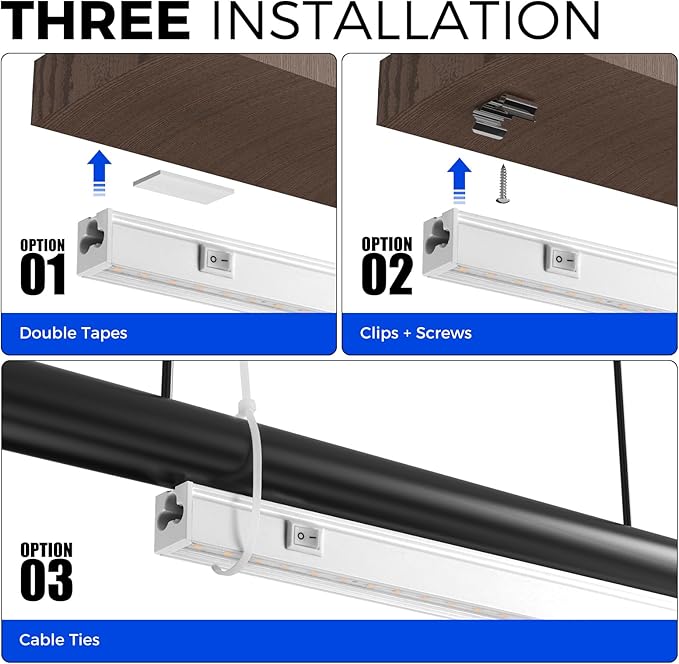 Barrina Grow Lights for Indoor Plants, Full Spectrum Grow Light, 1ft Plant Lights for Indoor Growing, LED Grow Lights, T5 Grow Light Strip, Plug and Play, Yellow, 8-Pack