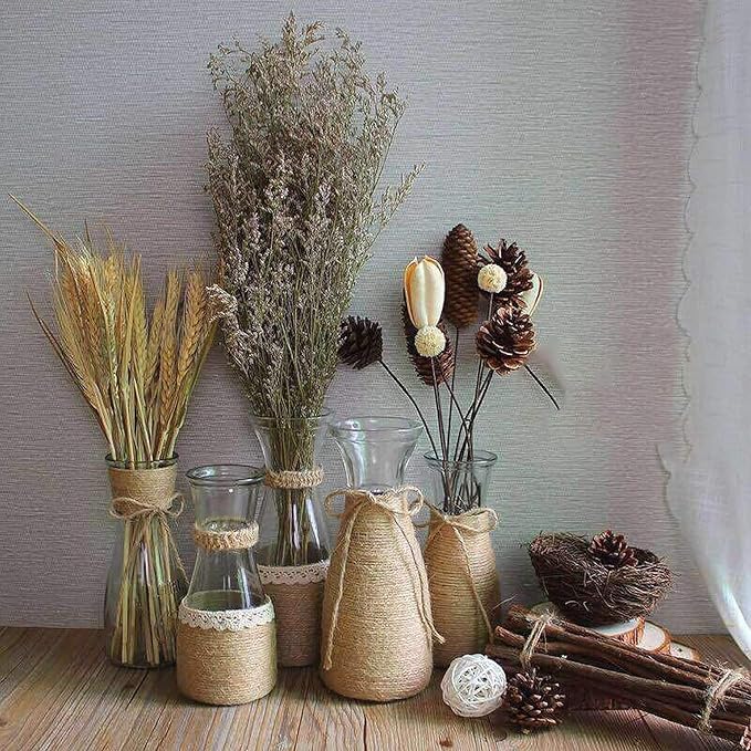 Natural Jute Twine,328 Feet 4mm Hemp Twine Rope for Gift Wrapping Craft Plant Garden Christmas Handmade Arts Decoration Packing String Home Decor